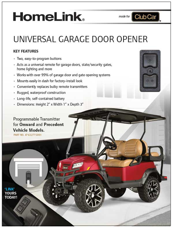 club car onward golf cart accessories