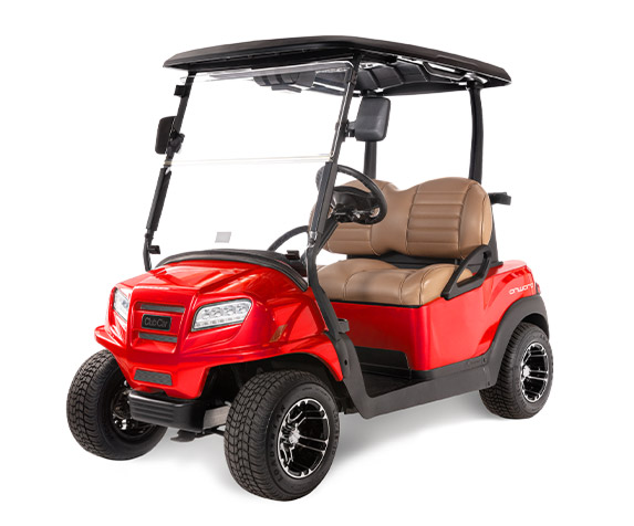 2020 Club Car Tempo Lithium Ion DELUXE STREET READY Golf Cart, Red & Black  - Winters Recreation