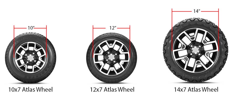 club car ds tire size